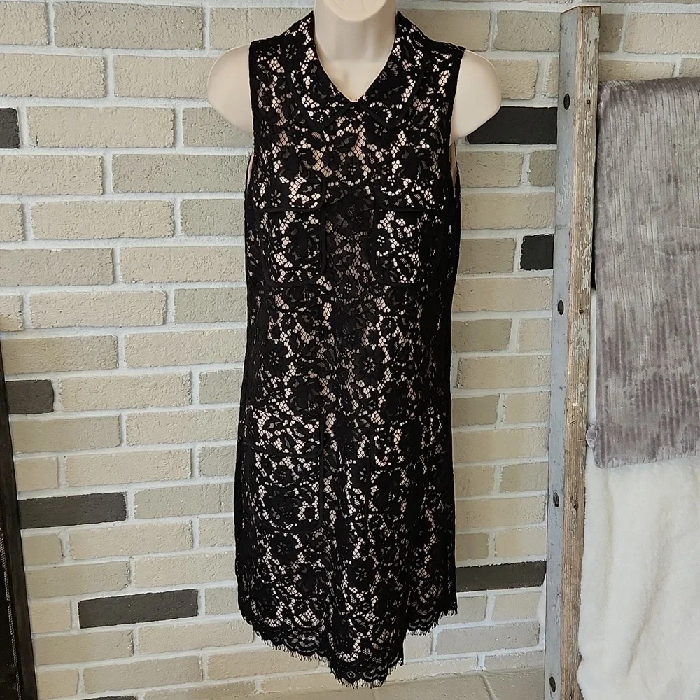 J. Crew Lace Dress Scalloped Hem Dress